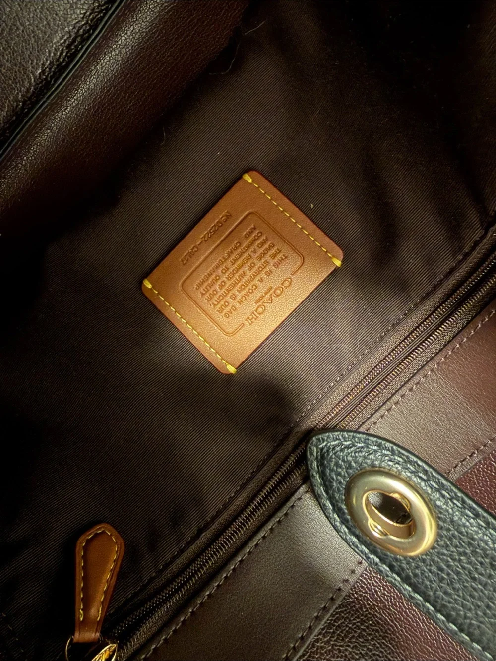 Coach Hadley Turnlock Tote Bag